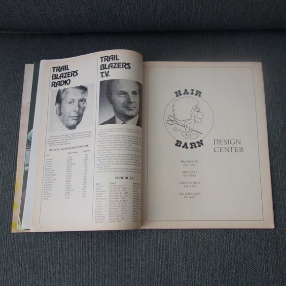 Hoop Official NBA Program Magazine Portland vs Boston Program 1977 Program - Picture 7 of 13